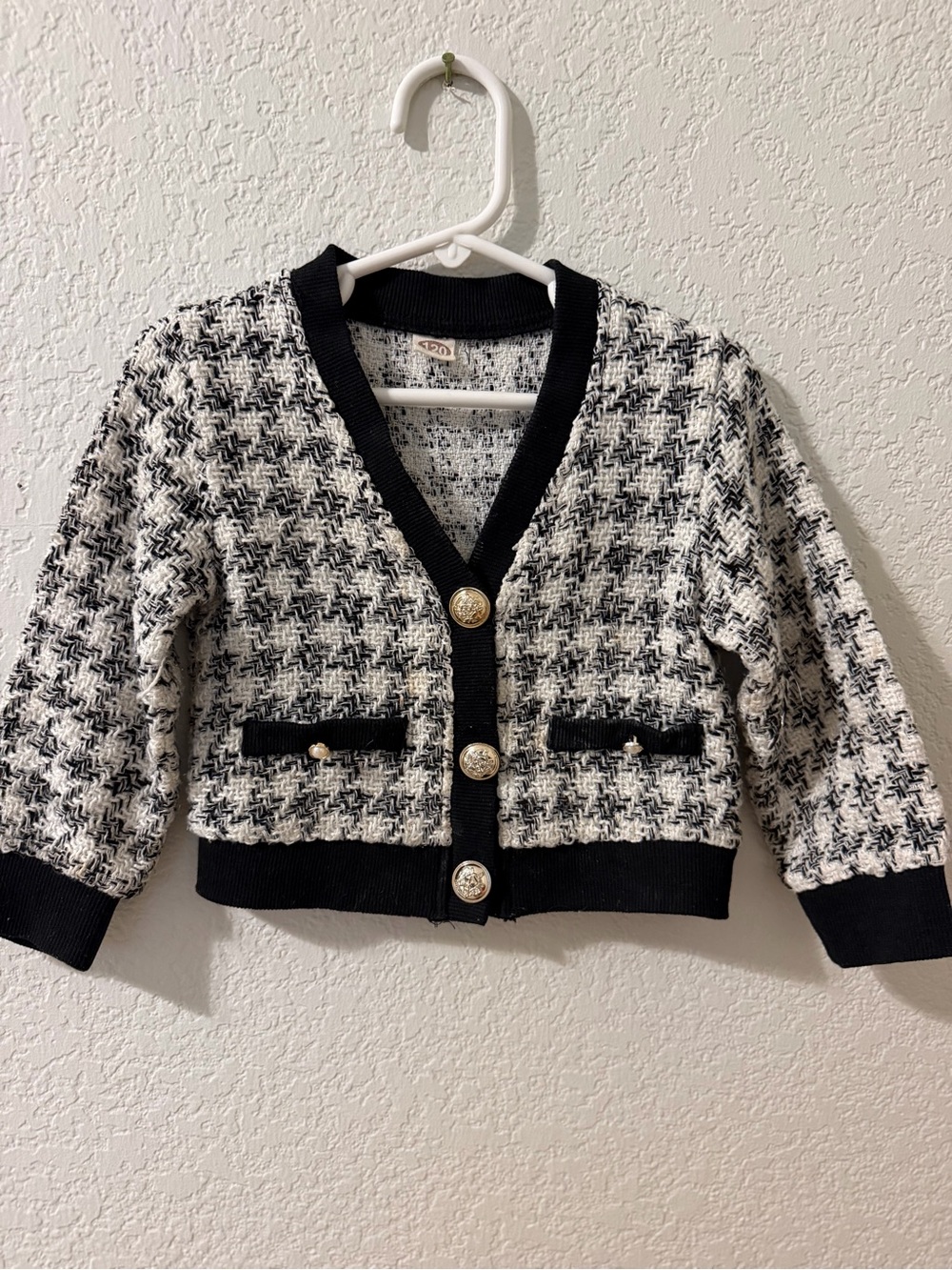 2pc-Girls Black & White blazer & Skirt